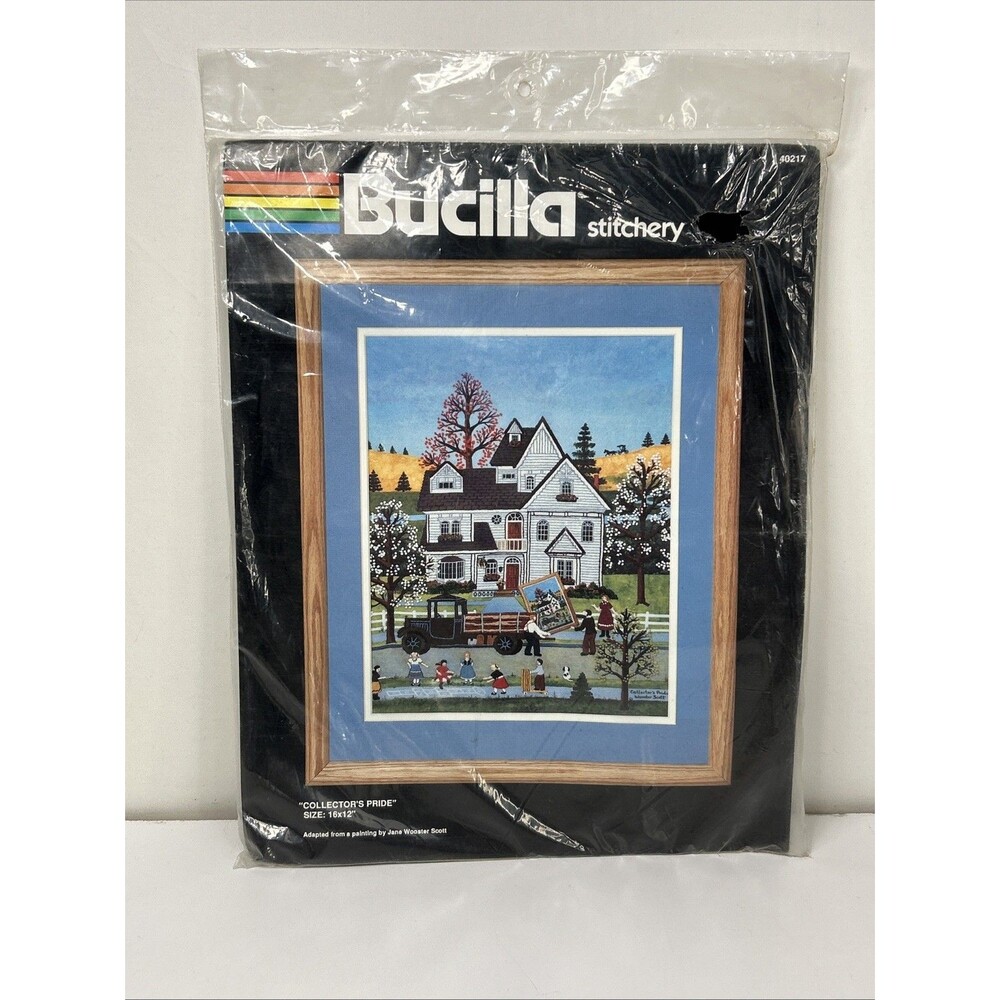 Bucilla Stitchery Embroidery Kit Collector's Pride 40217 Jane Wooster Scott